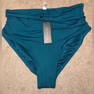 Tempt Me Teal High-Waist Bikini Bottom